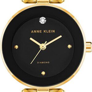 Women's Genuine Diamond Dial Bangle Watch